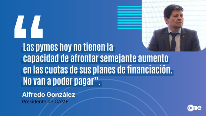 CAME ante la moratoria de AFIP: “Que el alivio fiscal no se convierta en un salvavidas de plomo”.