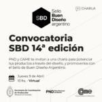 Invitación a Charla abierta: Programa Sello Buen Diseño Argentino 2026