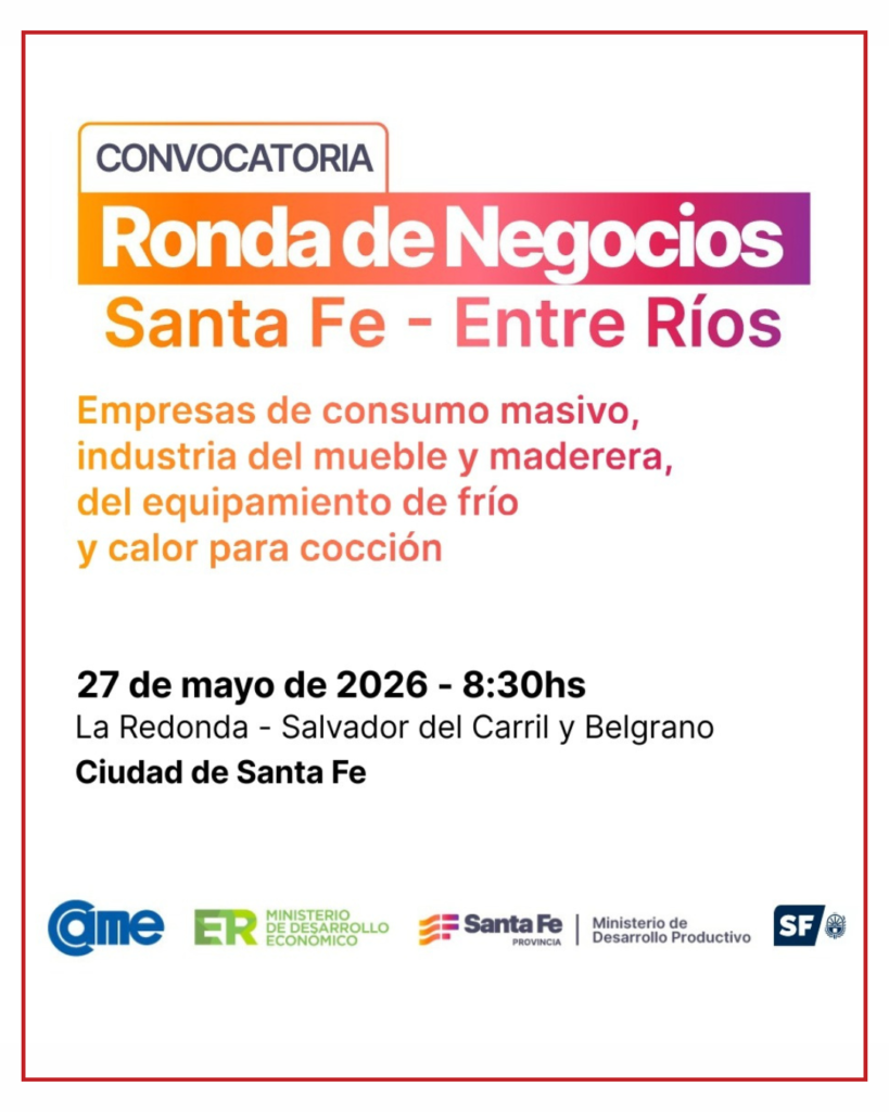 Ronda de negocios: Santa Fe – Entre Ríos